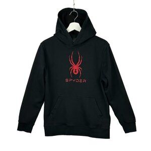 Spyder Hoodie Youth 14-16 XL Textured Logo Pullover Kangaroo Pouch Pocket *Flaw